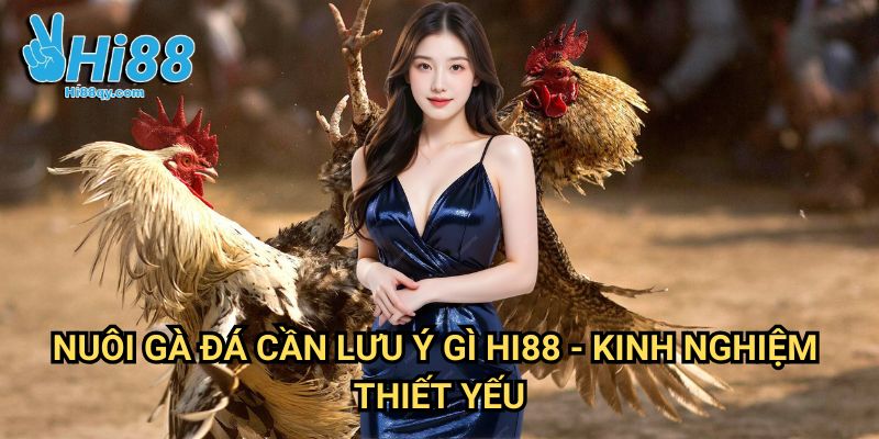 Nuôi gà đá cần lưu ý gì Hi88 - Kinh Nghiệm Thiết Yếu